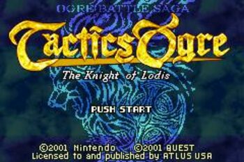 Tactics Ogre: The Knight of Lodis Game Boy Advance