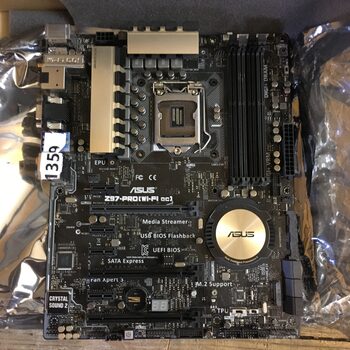 Asus Z97-PRO(Wi-Fi ac) Intel Z97 ATX DDR3 LGA1150 3 x PCI-E x16 Slots Motherboard