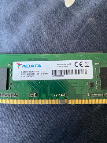 ADATA 2x4GB 2133mhz DDR4
