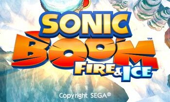 Sonic Boom: Fire & Ice Nintendo 3DS