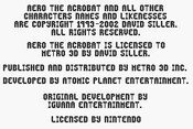 Aero the Acro-Bat SNES