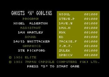 Ghosts 'n Goblins (1985) NES for sale