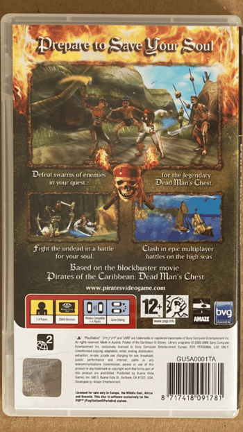 Pirates of the Caribbean: Dead Man's Chest PSP for sale