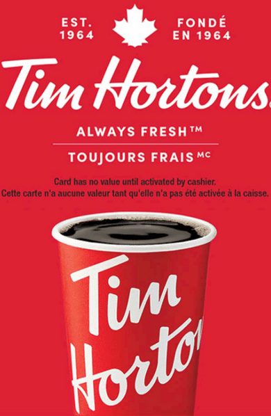 E-shop Tim Hortons Gift Card 25 CAD Key CANADA