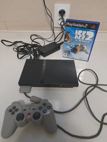 videoconsola PlayStation 2 slim completa + videojuego PlayStation 2 ice age 2 el deshielo 