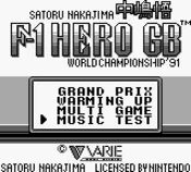 Buy Satoru Nakajima F-1 Hero GB World Championship '91 Game Boy