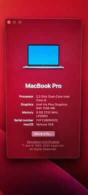 MacBook Pro 2017 / 13" / 8GB RAM / 128GB