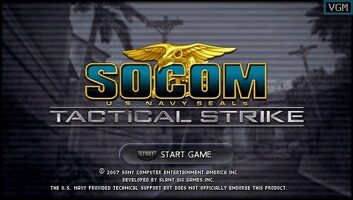 SOCOM: U.S. Navy SEALs Tactical Strike PSP