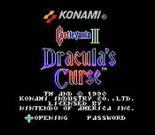 Castlevania III: Dracula's Curse NES