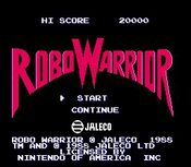 Robowarrior NES