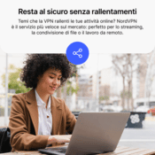 NordVPN Standard - 1-Anno - 10 Dispositivi (PC/MAC/Mobile) VPN e Cybersecurity - ITALIA