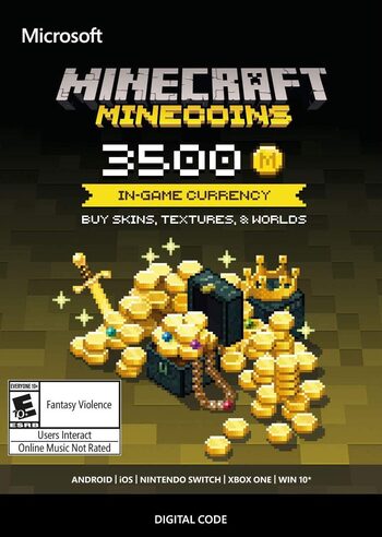 Minecraft: Minecoins Pack: Código de 3500 Coins GLOBAL