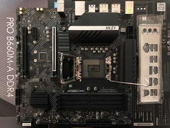 MSI B660M-A PRO Intel B660 Micro ATX DDR4 LGA1200 1 x PCI-E x16 Slots Motherboard