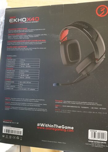 Buy Auriculares cascos gaming Ozone EKHO 40 multiplataforma
