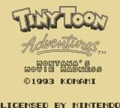 Tiny Toon Adventures 2: Montana's Movie Madness Game Boy