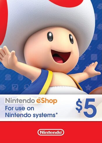 Tarjeta Nintendo Eshop 5 dólares Estados Unidos USA