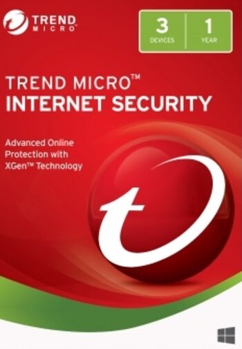 Trend Micro Internet Security 3 Devices 1 Year Key GLOBAL