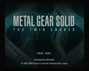 Metal Gear Solid: The Twin Snakes Nintendo GameCube