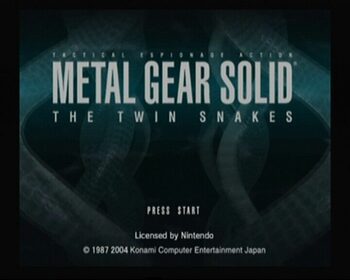 Metal Gear Solid: The Twin Snakes Nintendo GameCube