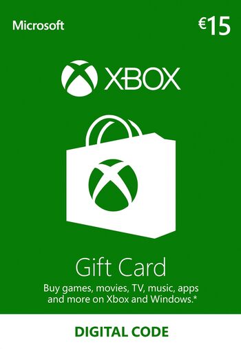 Tarjeta Regalo Xbox Live 15 EUR Código Xbox Live EUROPA