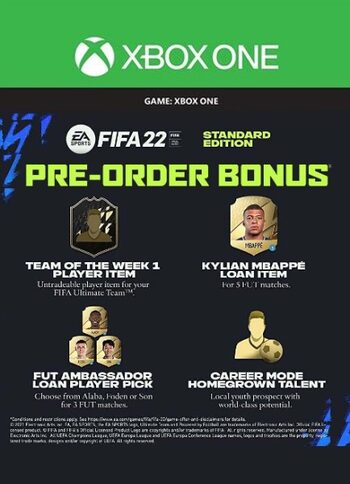 FIFA 22 (Standard Edition) Pre-order Bonus (DLC) (Xbox One) XBOX LIVE Key EUROPE