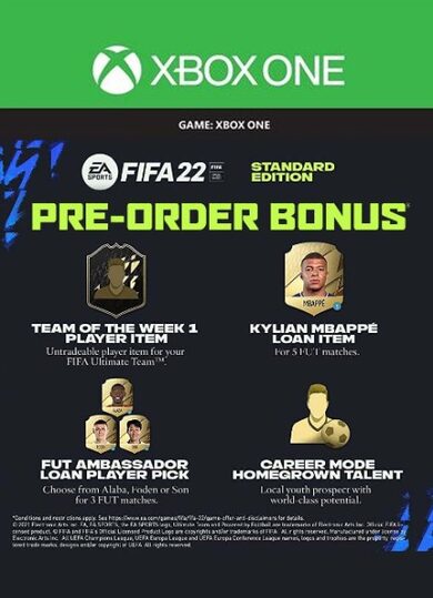 E-shop FIFA 22 (Standard Edition) Pre-order Bonus (DLC) (Xbox One) XBOX LIVE Key GLOBAL