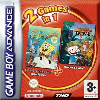 2 Games In 1: SpongeBob SquarePants: SuperSponge + Rugrats Go Wild Game Boy Advance