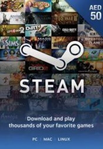 Steam Wallet Gift Card 50 AED Steam Key UNITED ARAB EMIRATES