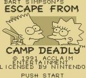 Bart Simpson's Escape from Camp Deadly Game Boy