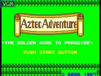 Aztec Adventure SEGA Master System