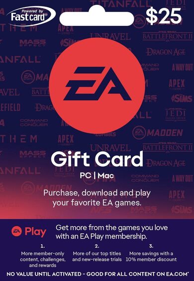 E-shop EA Play 25 USD Gift Card Origin Key UNITED STATES