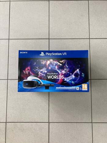 PlayStation 4 ir PS5 VR akiniai V2 + Camera + VR Worlds Game (PS4, PS5)