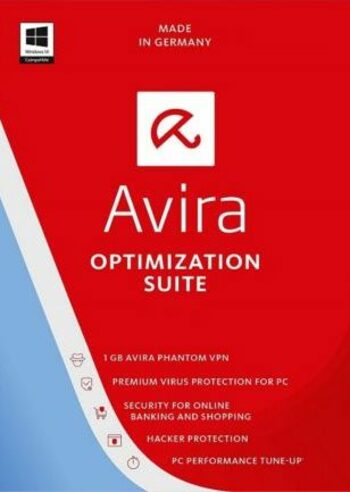 Avira Optimization Suite 1 Device 1 Year Avira Key GLOBAL
