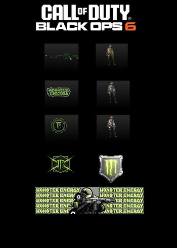 Call of Duty: Black Ops 6 - Exclusive Monster Energy Premium Full Set Pack + 30 Min Double XP + 15 Min Weapon XP (DLC) (PS4/PS5/XBOX ONE/XBOX SERIES X/PC) Official Website Key GLOBAL