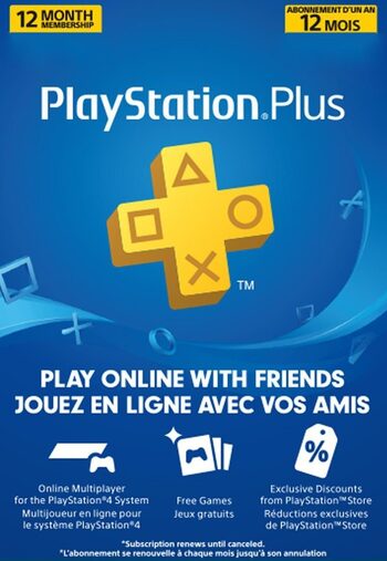 PlayStation Plus Card 365 Days (CA) PSN Key CANADA