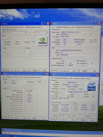 mega combo pc retro gigabyte ga-8ipe1000g pentium 4 nvidia 