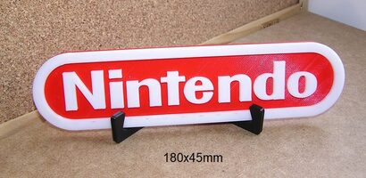 Nintendo logo Impresion 3d impresora filamento