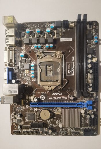 MSI H61M-P20 (G3) Intel H61 Micro ATX DDR3 LGA1155 1 x PCI-E x16 Slots Motherboard
