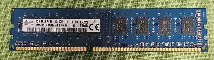 SK Hynix 8gb (1 x 8 GB) DDR3L-1600 PC RAM