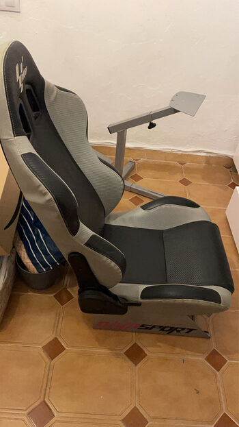 asiento semibucket carbono ajustable + soporte para pedales