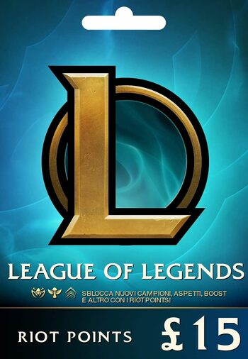 Buono regalo £15 League of Legends - Riot Key solo server EUROPA OVEST