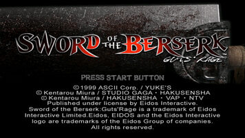 Sword of the Berserk: Guts' Rage Dreamcast for sale