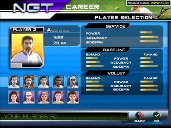 NGT: Next Generation Tennis PlayStation 2