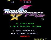 Burning Force SEGA Mega Drive