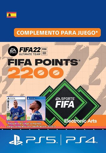 FIFA 22 - 2200 FUT Points (PS4/PS5) PSN Key SPAIN