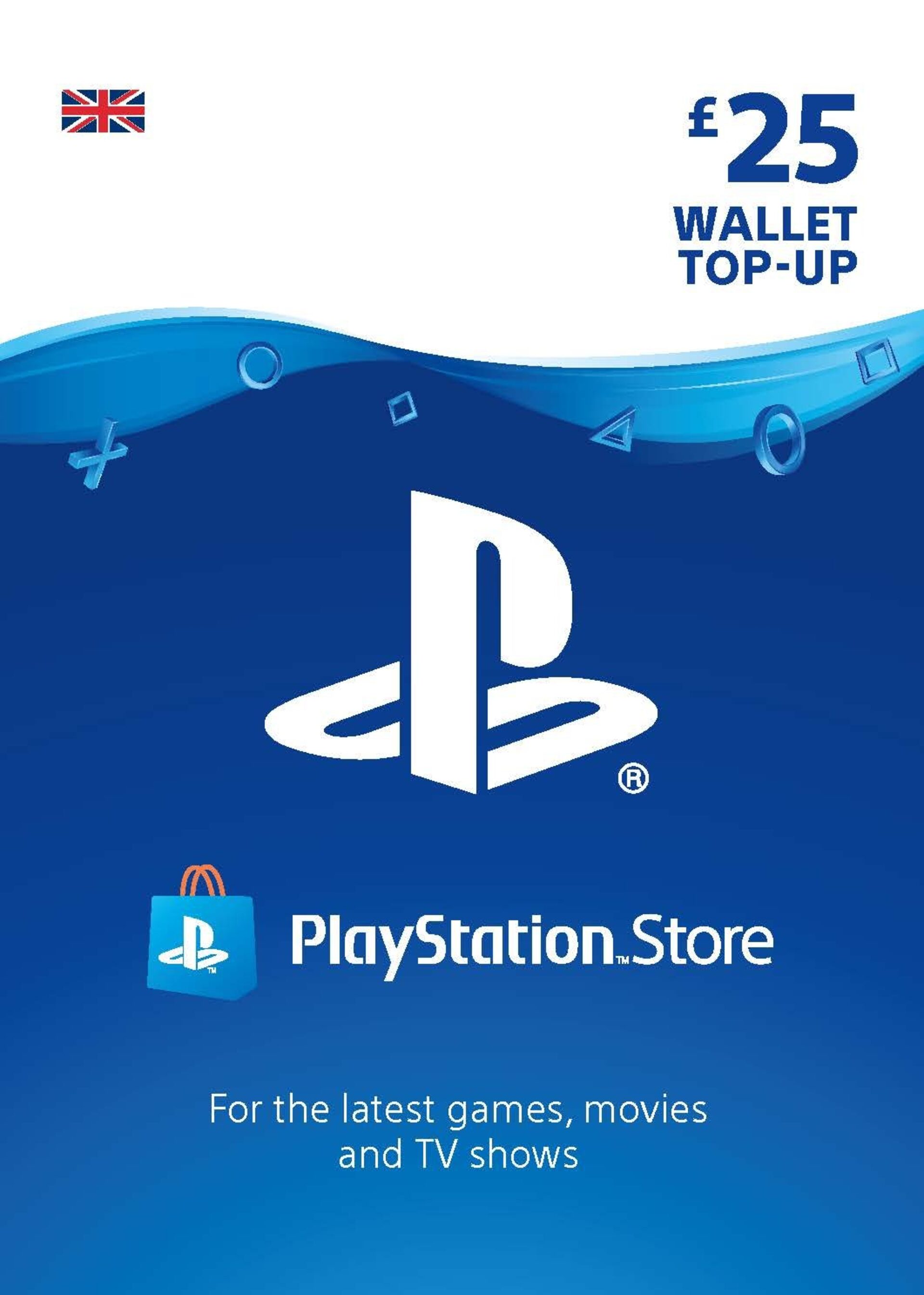 PSN UK版 ￡25 ポンド プレイステーションネットワークカード 欧州 イギリス版 コード 即決 プリペイドカード