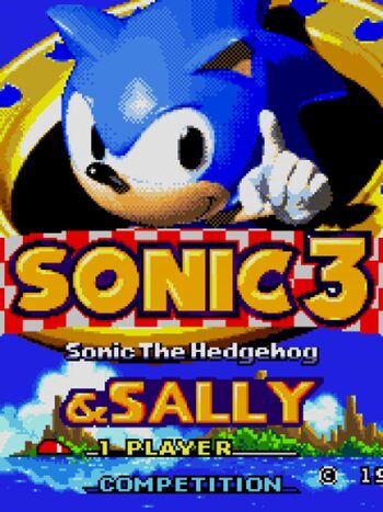 Sonic 3 & Sally Acorn SEGA Mega Drive