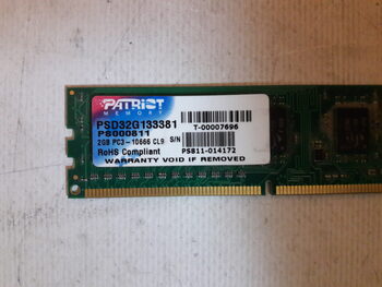 Patriot Signature 2 GB (1 x 2 GB) DDR3-1333 Black / Green PC RAM
