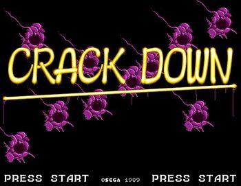 Crack Down (1990) SEGA Mega Drive for sale