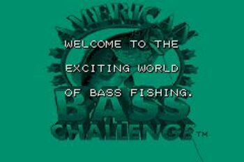 American Bass Challenge Game Boy Advance